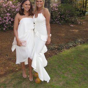 alice and olivia white dress